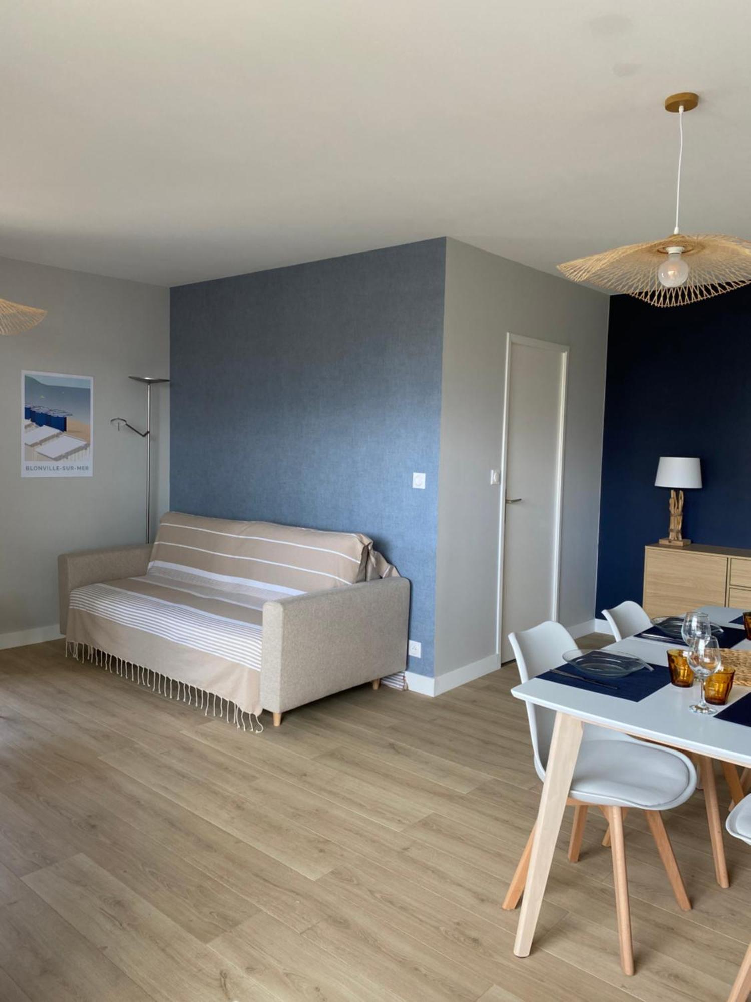 Appartement 65M2 Avec Balcon Vues Partielles Mer A 150M De La Plage Et Centre, Wifi Et Parking Prive 布伦维尔索梅 外观 照片