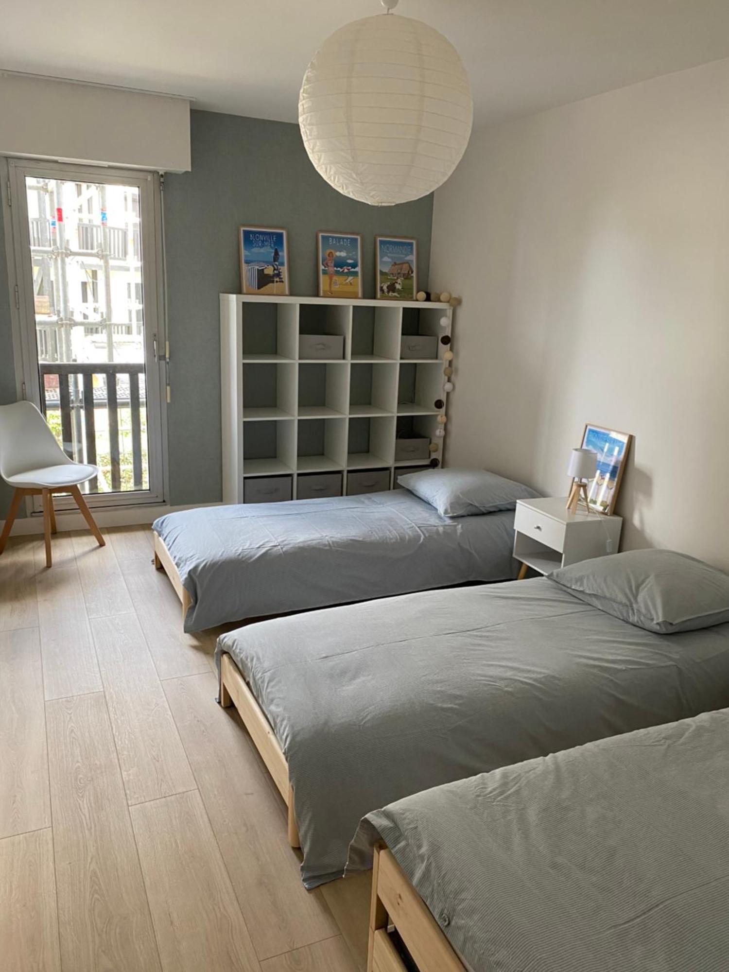Appartement 65M2 Avec Balcon Vues Partielles Mer A 150M De La Plage Et Centre, Wifi Et Parking Prive 布伦维尔索梅 外观 照片